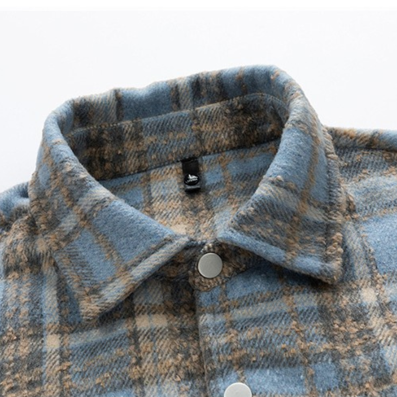Classic Plaid Cashmere Jacket