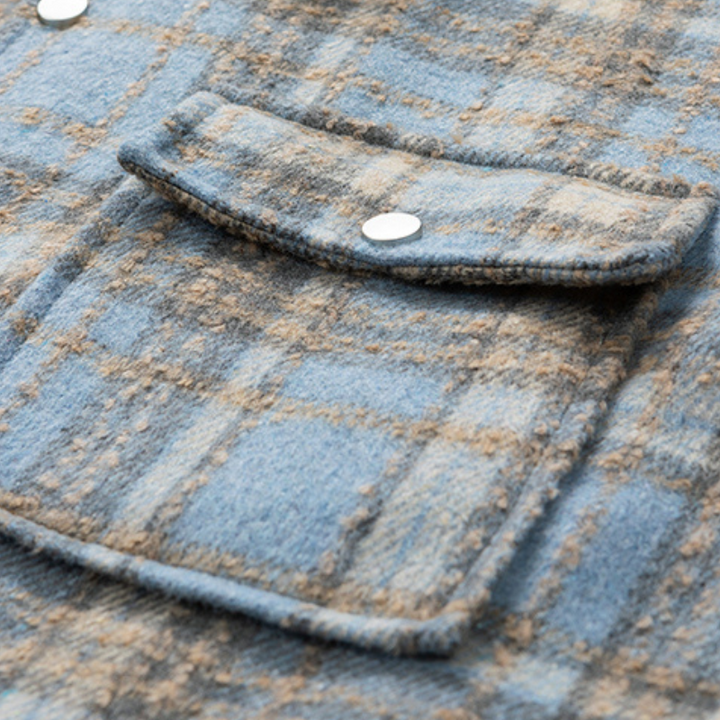 Classic Plaid Cashmere Jacket