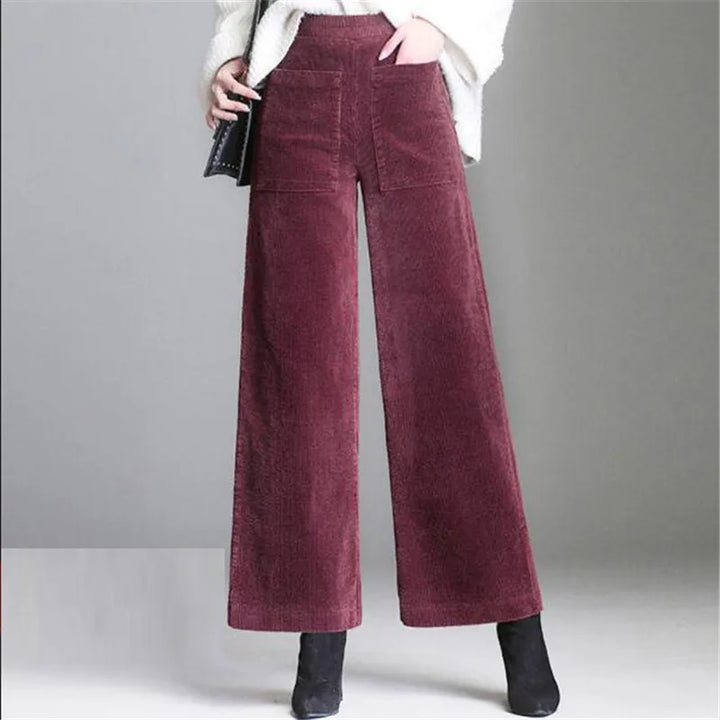 Retro Corduroy Flare Pants