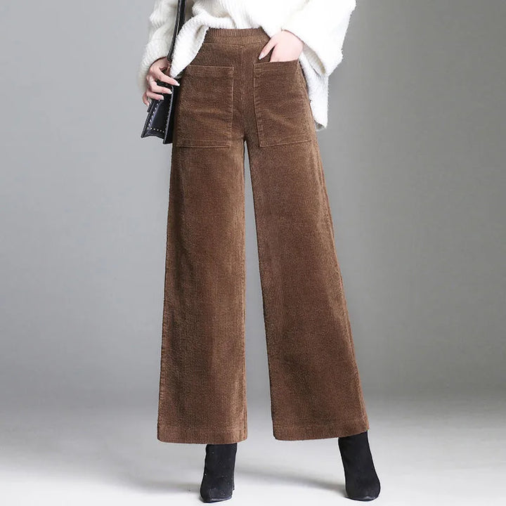 Retro Corduroy Flare Pants