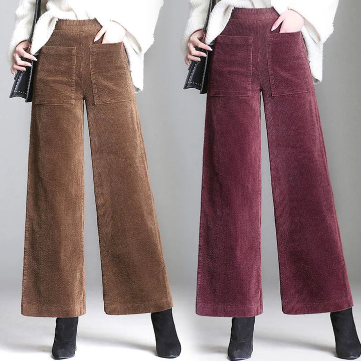 Retro Corduroy Flare Pants