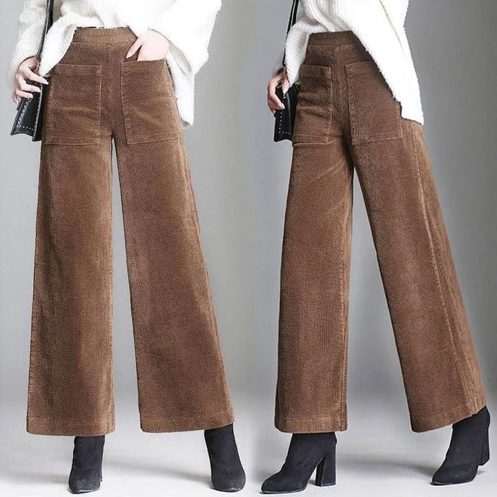 Retro Corduroy Flare Pants