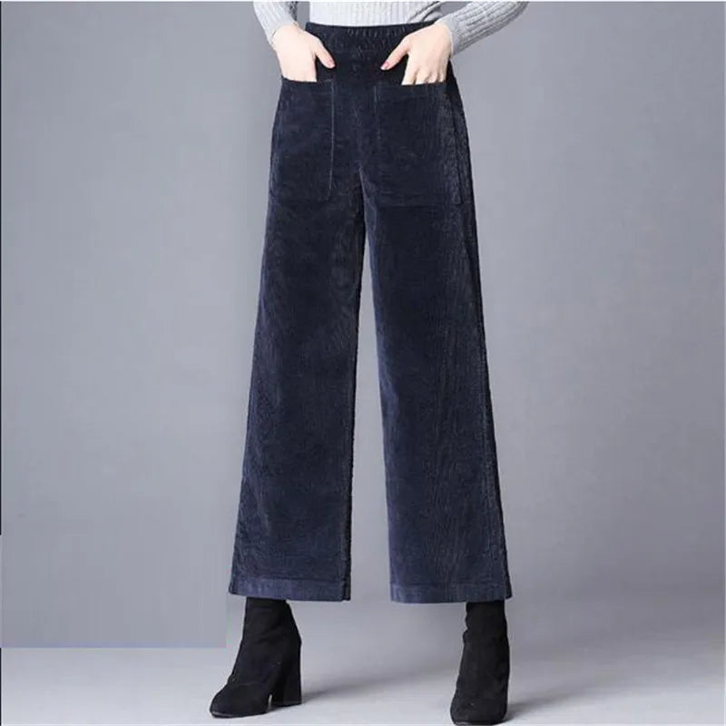 Retro Corduroy Flare Pants