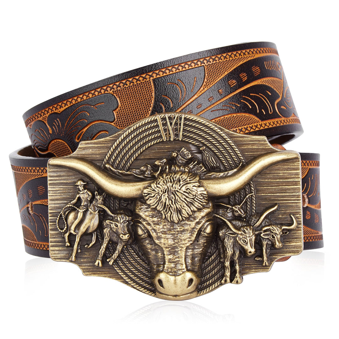 Rancher Cow Head Belt