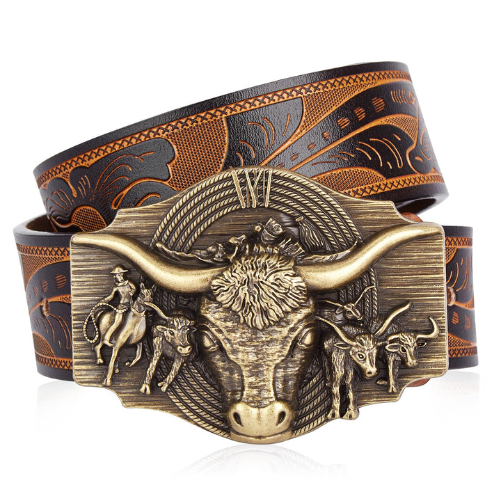 Rancher Cow Head Belt