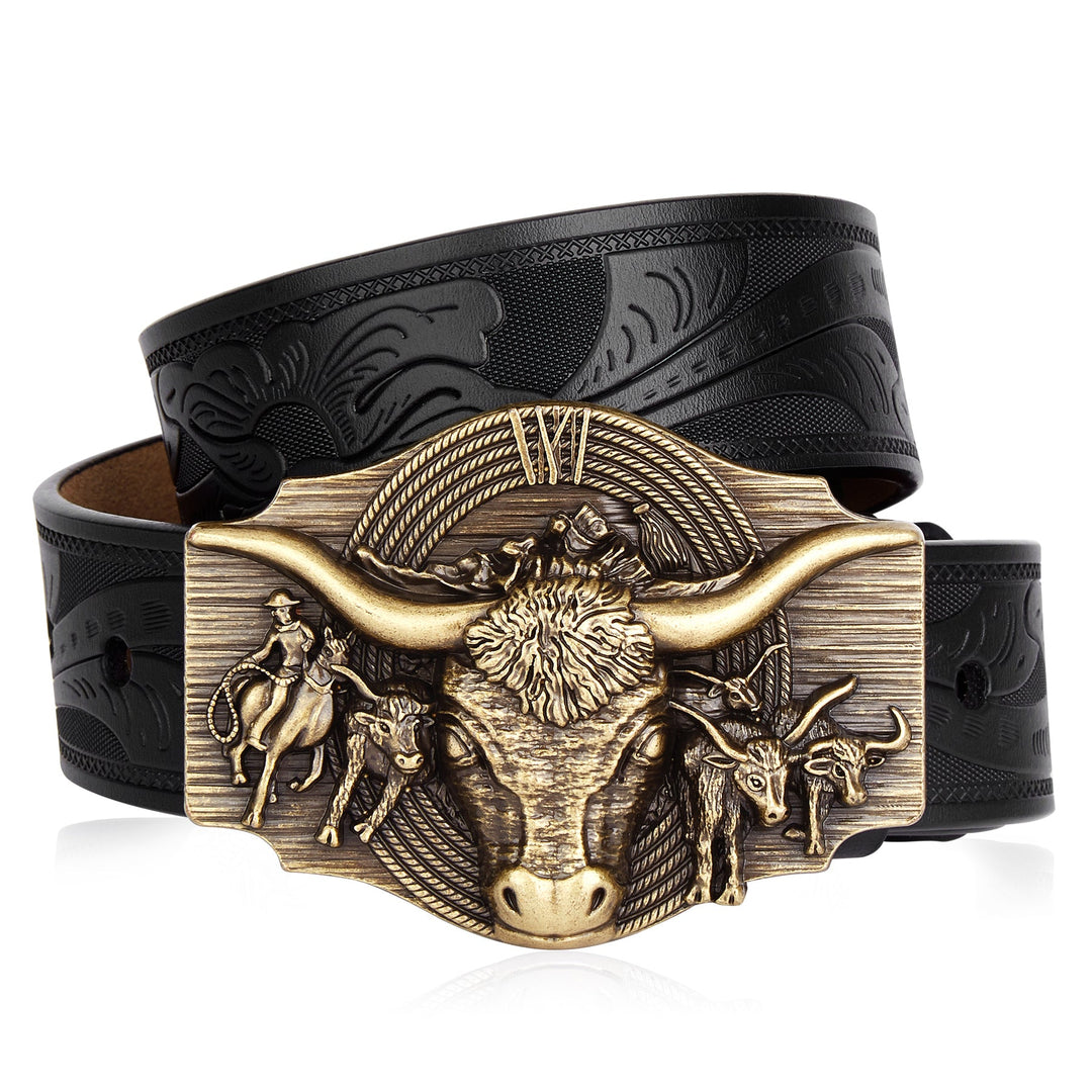 Rancher Cow Head Belt