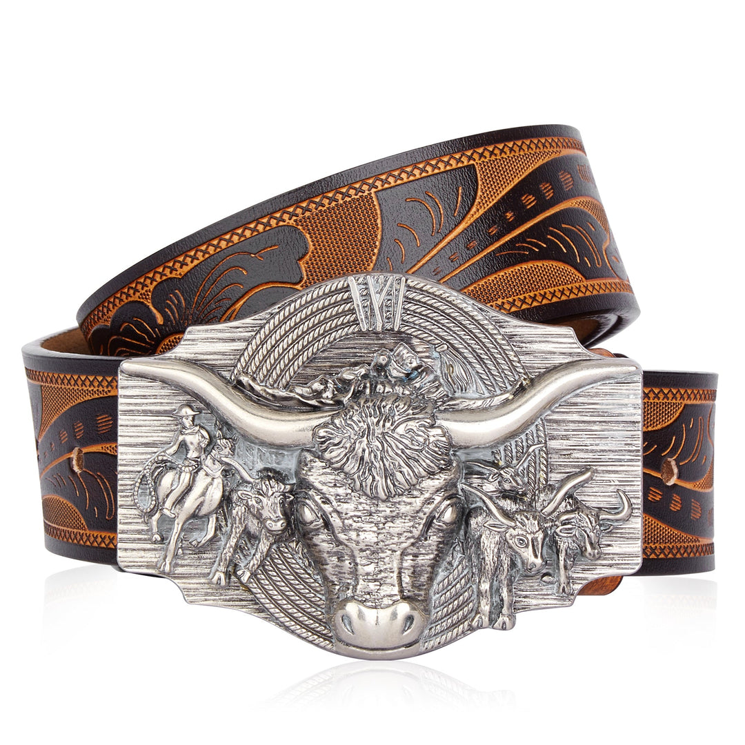 Rancher Cow Head Belt