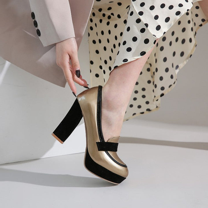 Sienna Square Heel Loafers