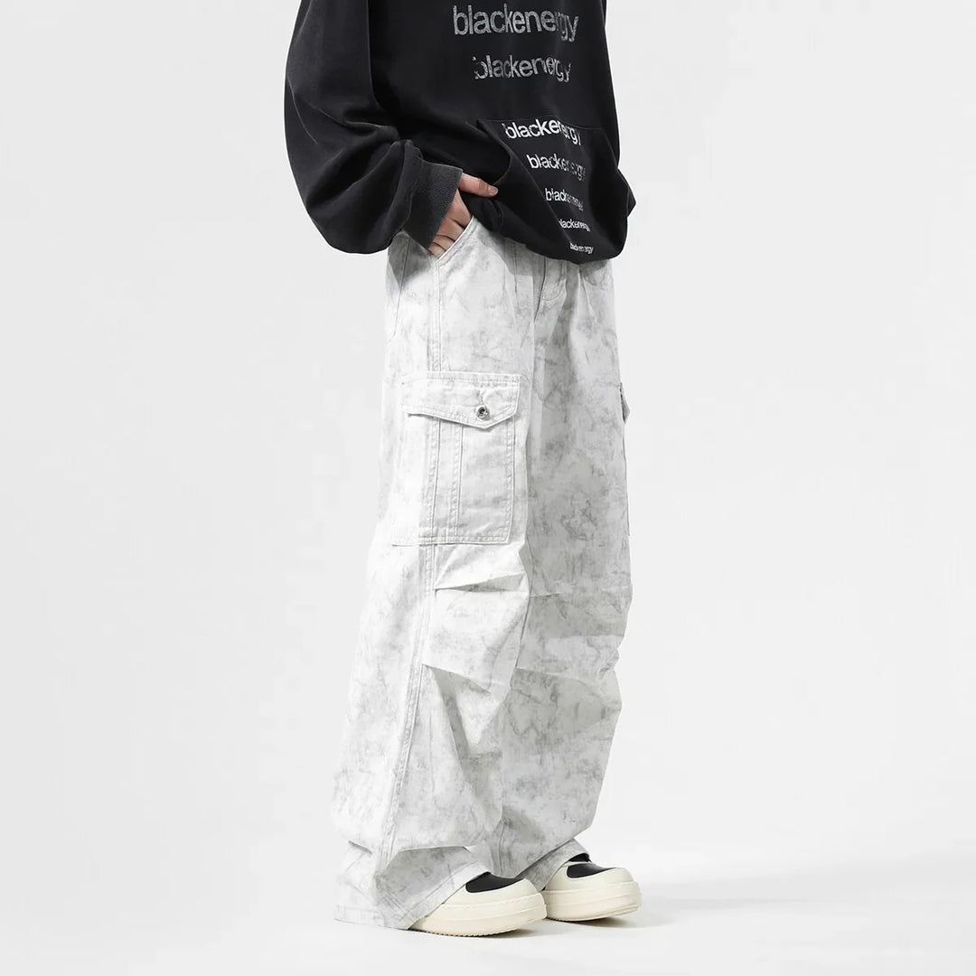 Denim Cargo Pants