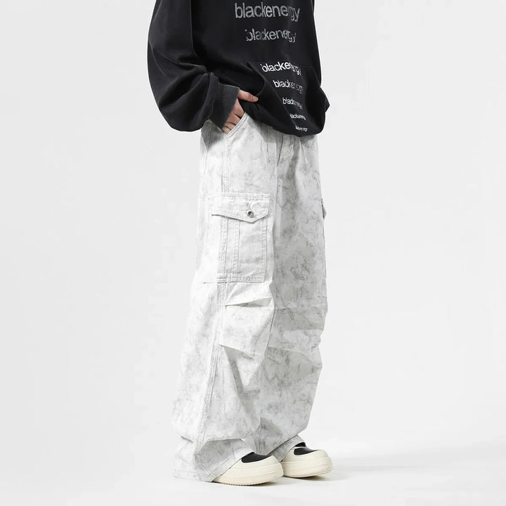 Denim Cargo Pants