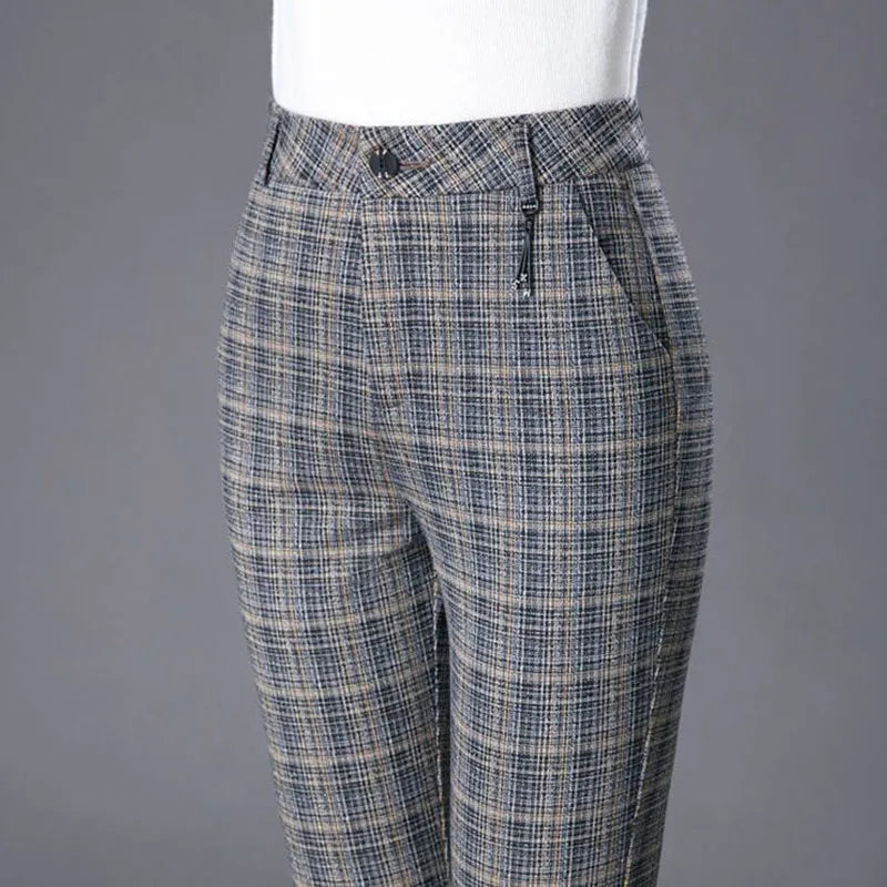 Elara Plaid Trousers