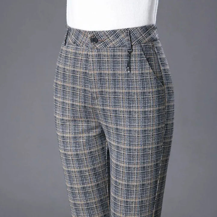 Elara Plaid Trousers