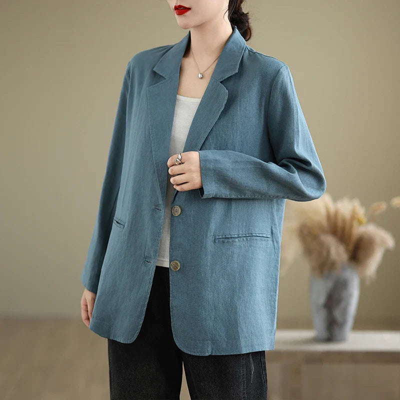 Classic Linen Blazer