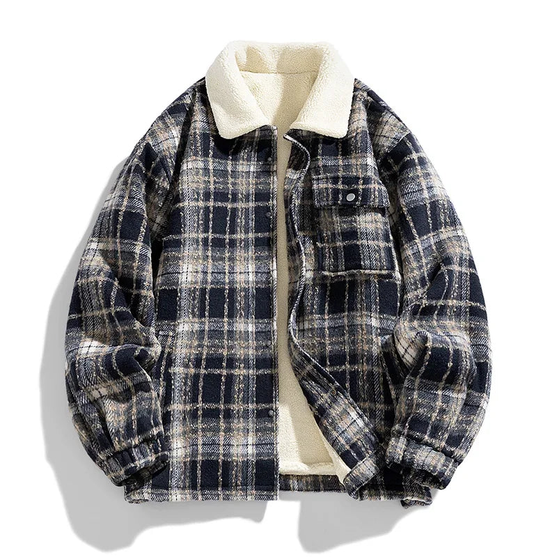 Classic Plaid Cashmere Jacket