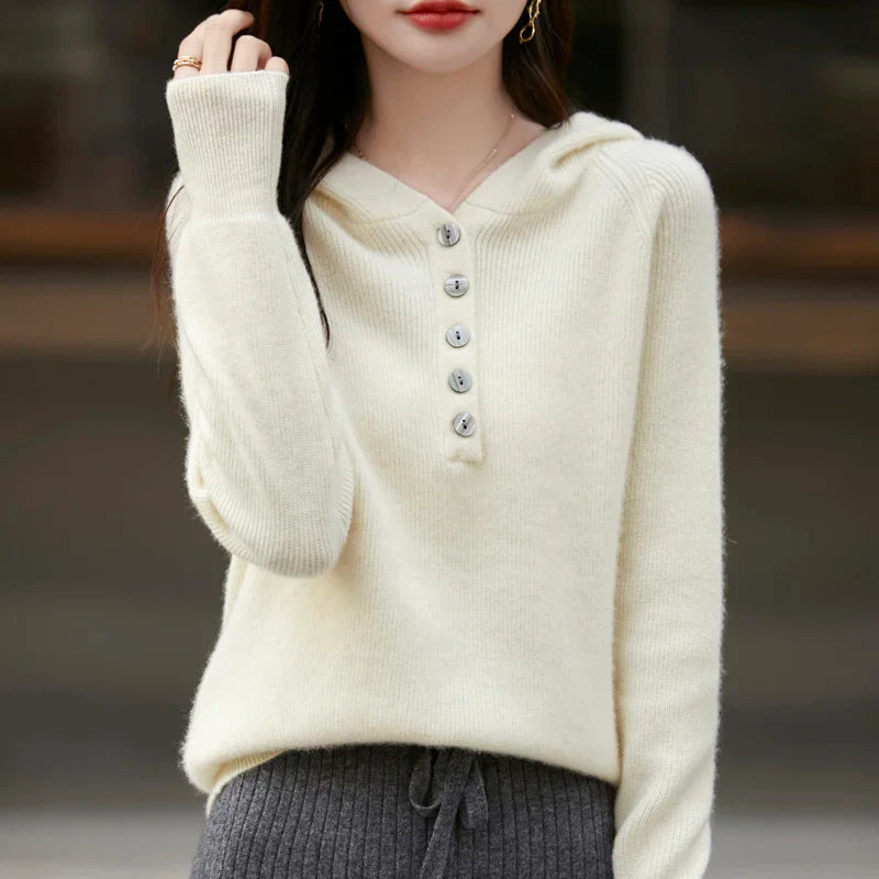 Lucia Buttoned Cashmere