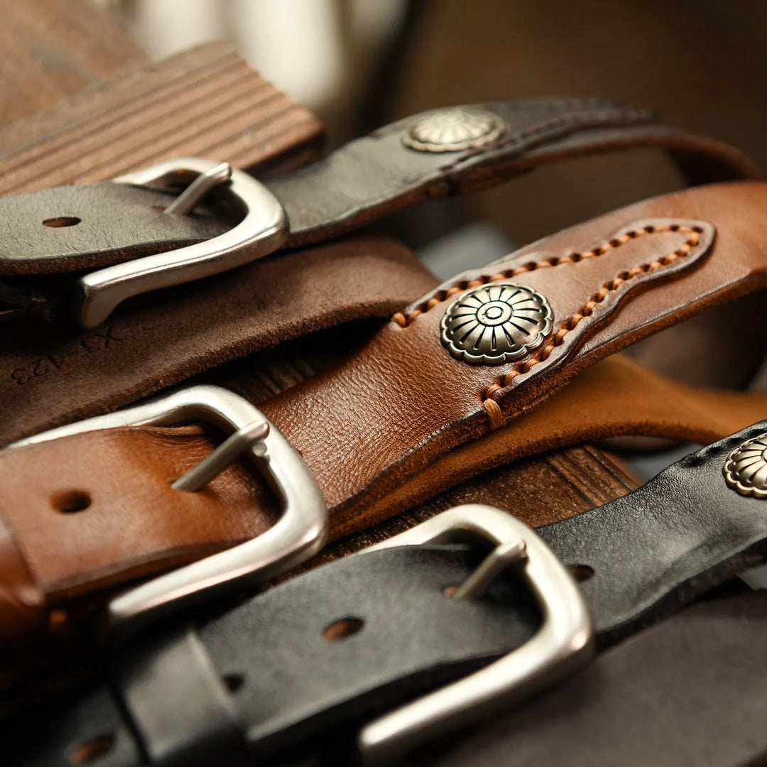 Dakota Cowskin Belt