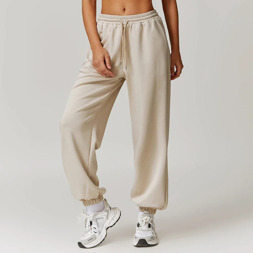 Violet Cotton Joggers