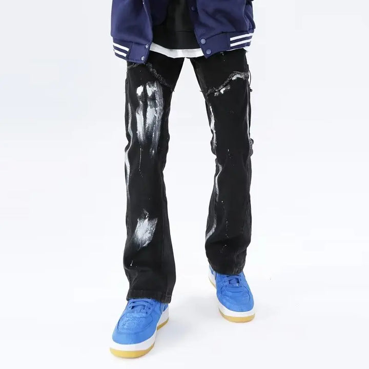 Patchwork Denim Jeans