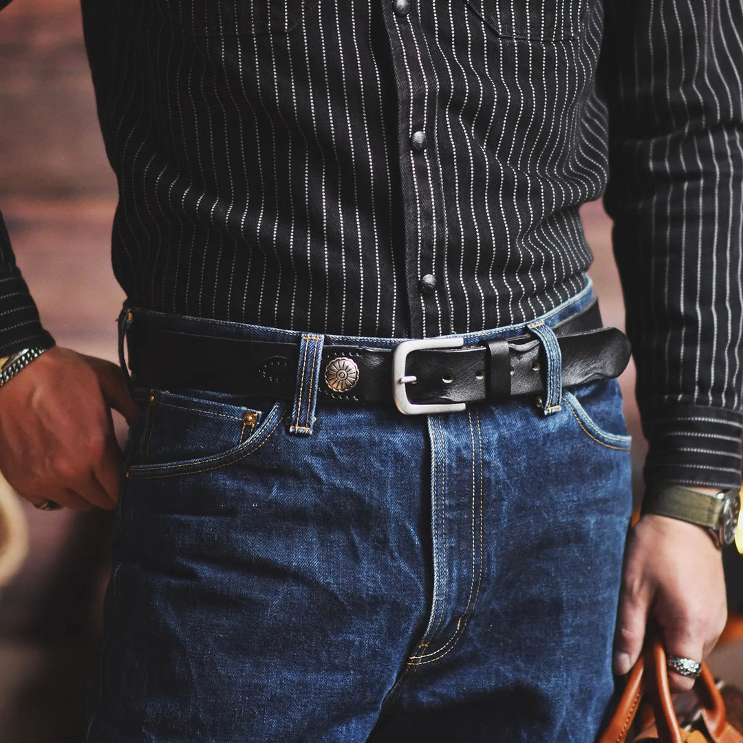 Dakota Cowskin Belt