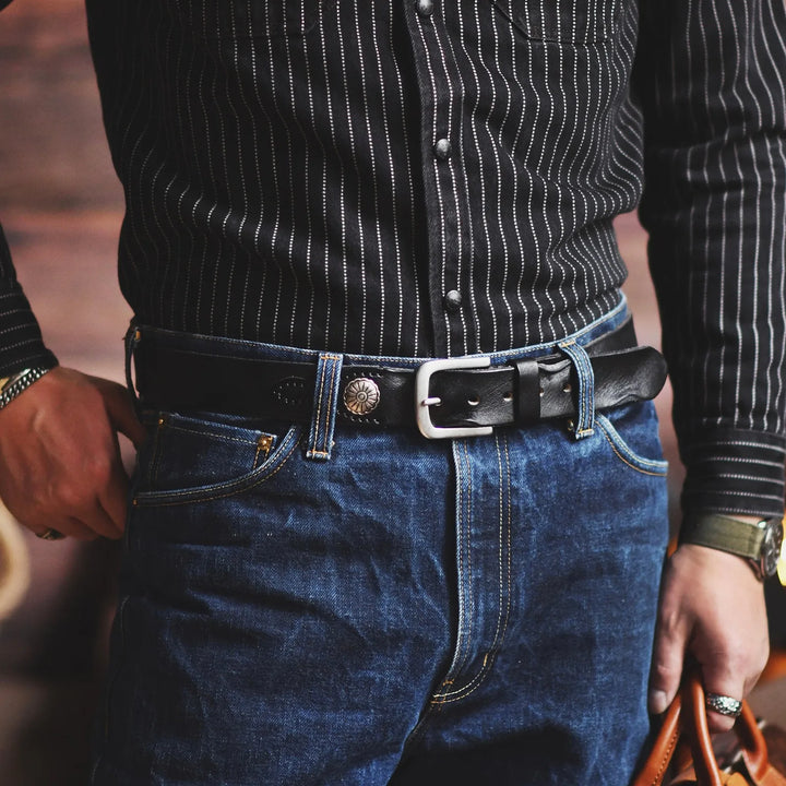 Dakota Cowskin Belt