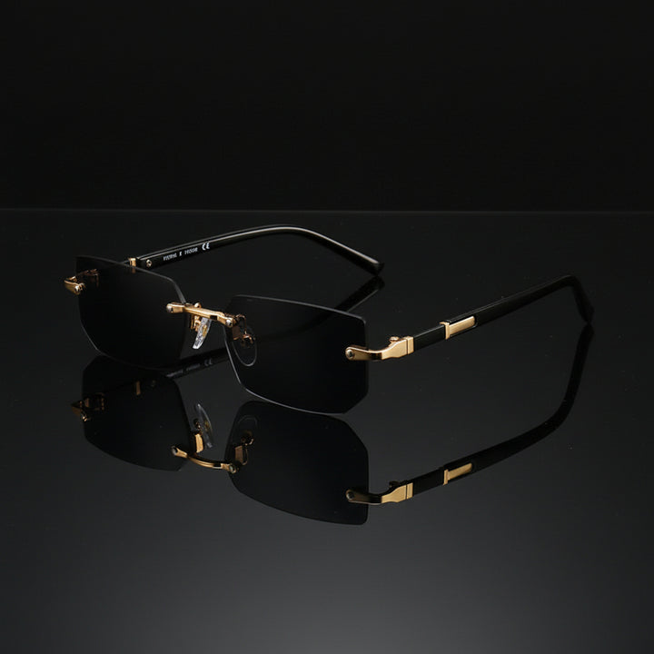Slate Rimless Sunglasses
