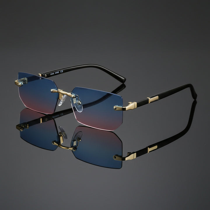 Slate Rimless Sunglasses