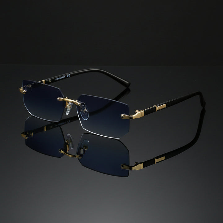 Slate Rimless Sunglasses