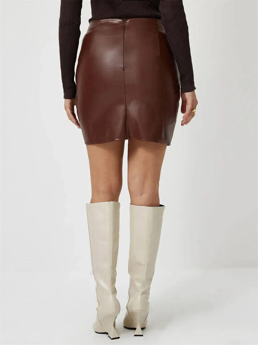 Venus Leather Skirt