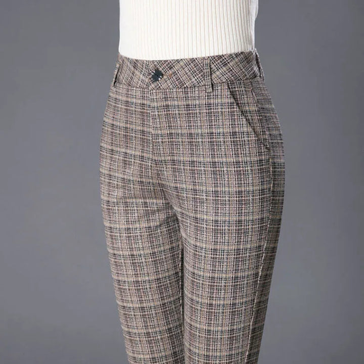 Elara Plaid Trousers