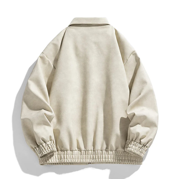 Classic Bomber Leather Jacket