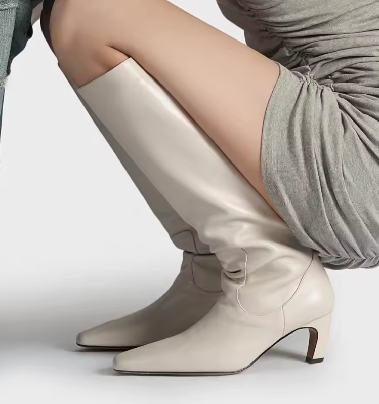 Ivory Tall Boot