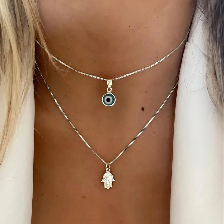 Evil Eye &amp; Hamsa Necklace by weston.®