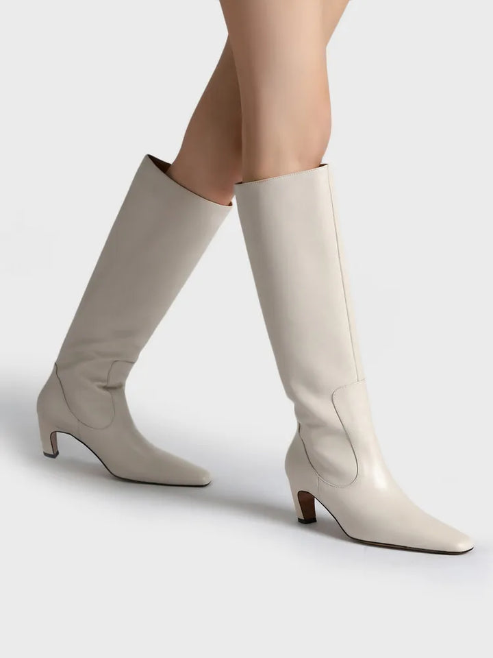 Ivory Tall Boot
