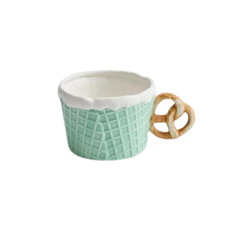 Biscuit Ceramic Mug &amp; Plate Set