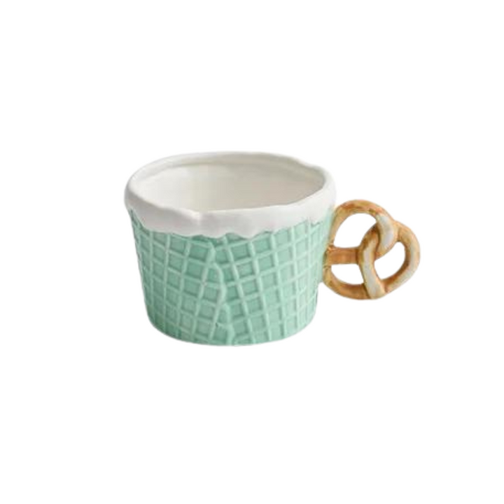 Biscuit Ceramic Mug &amp; Plate Set