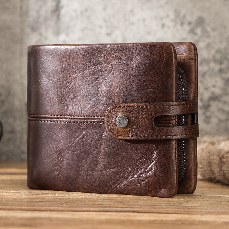 Vintage Cowhide Wallet for Men