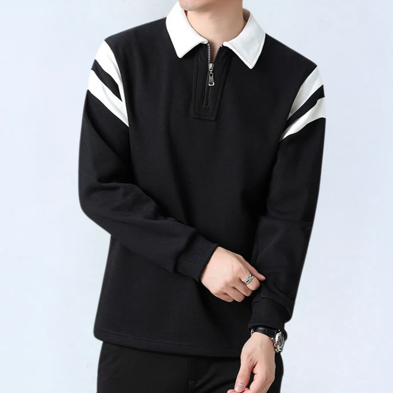 Quarter-Zip Cotton Pullover