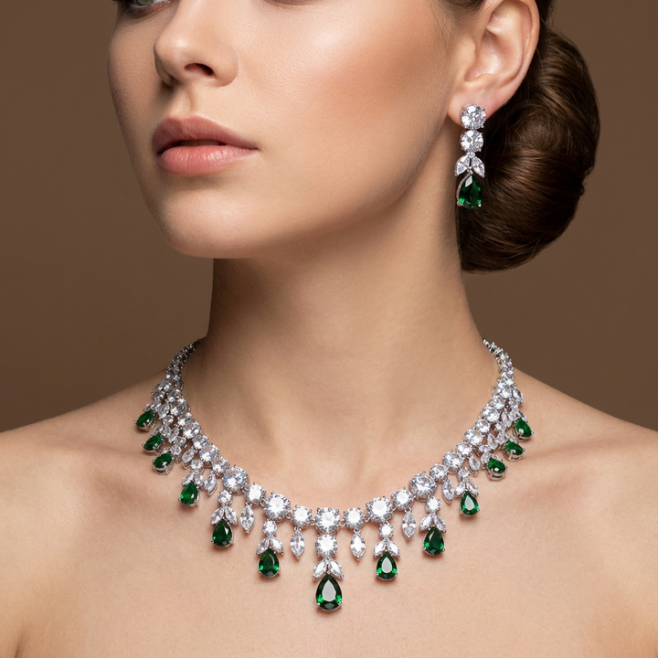 Elizabeth Necklace Earrings Set