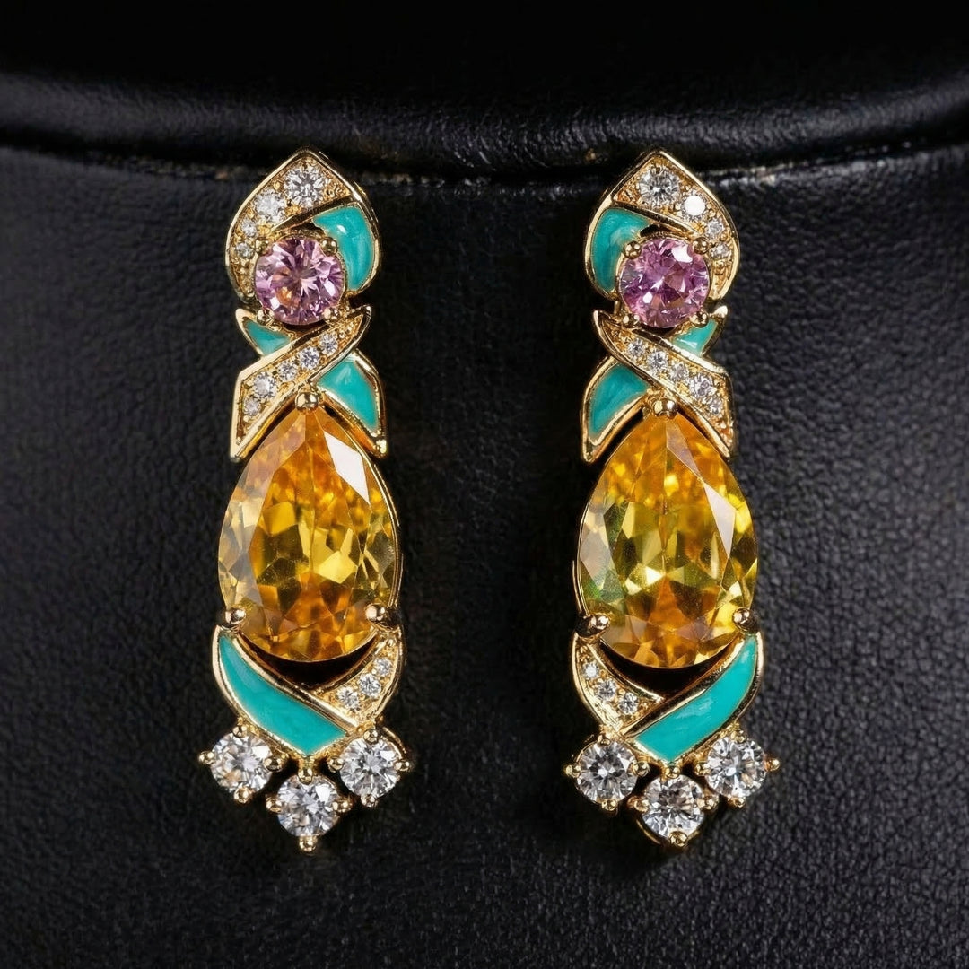 Lila Necklace and Earrings Set