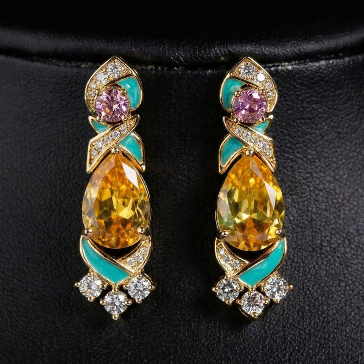 Lila Necklace and Earrings Set