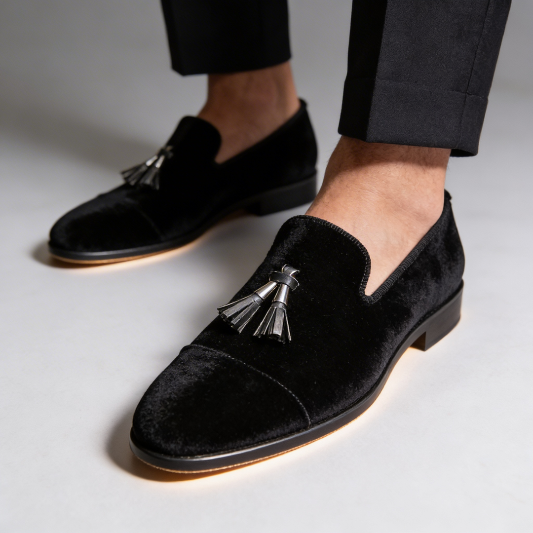 Sandro Velvet Loafers