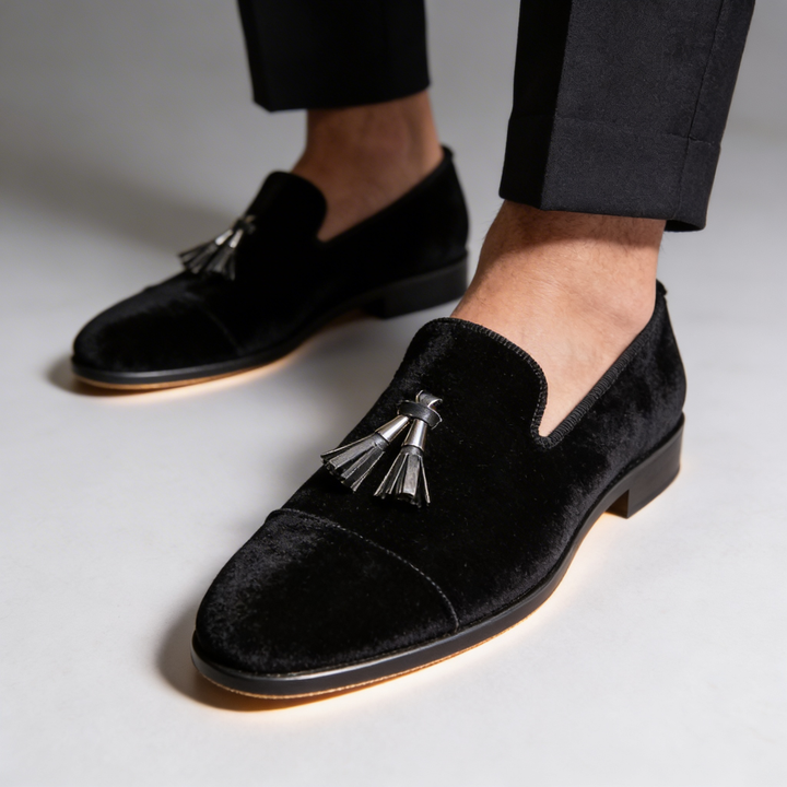 Sandro Velvet Loafers