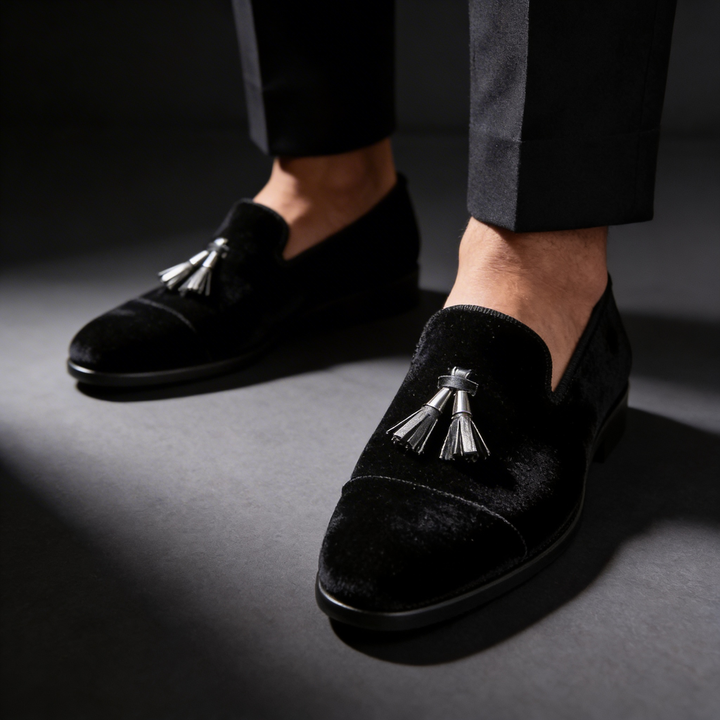Sandro Velvet Loafers