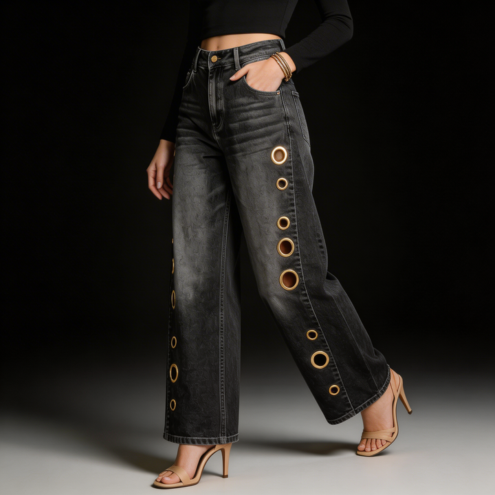 Vionne Rivet Jeans