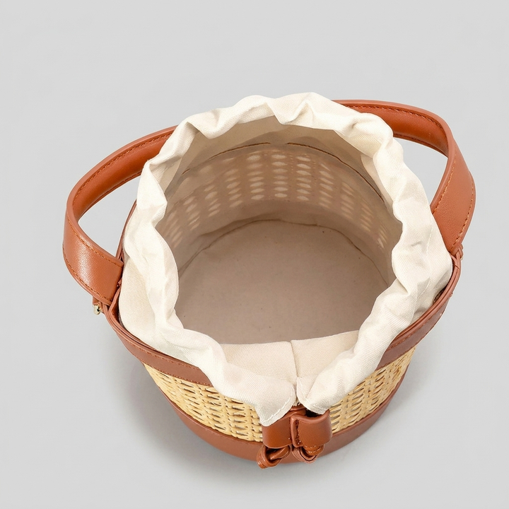 Miranda Woven Bucket Bag