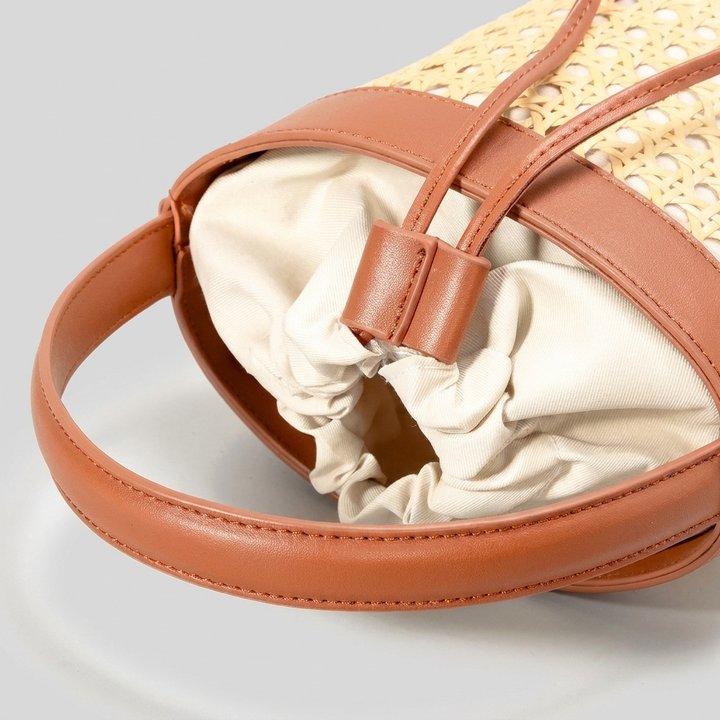 Miranda Woven Bucket Bag