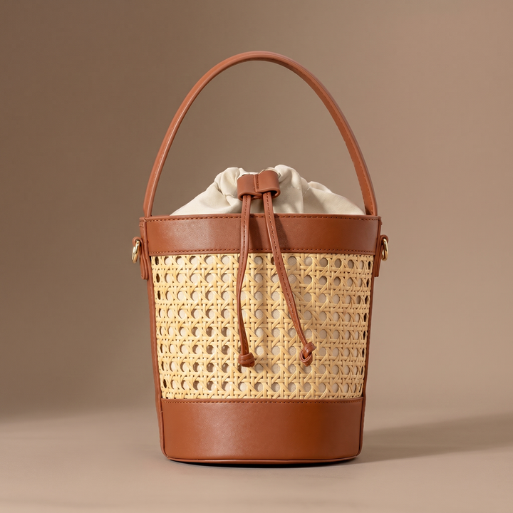 Miranda Woven Bucket Bag