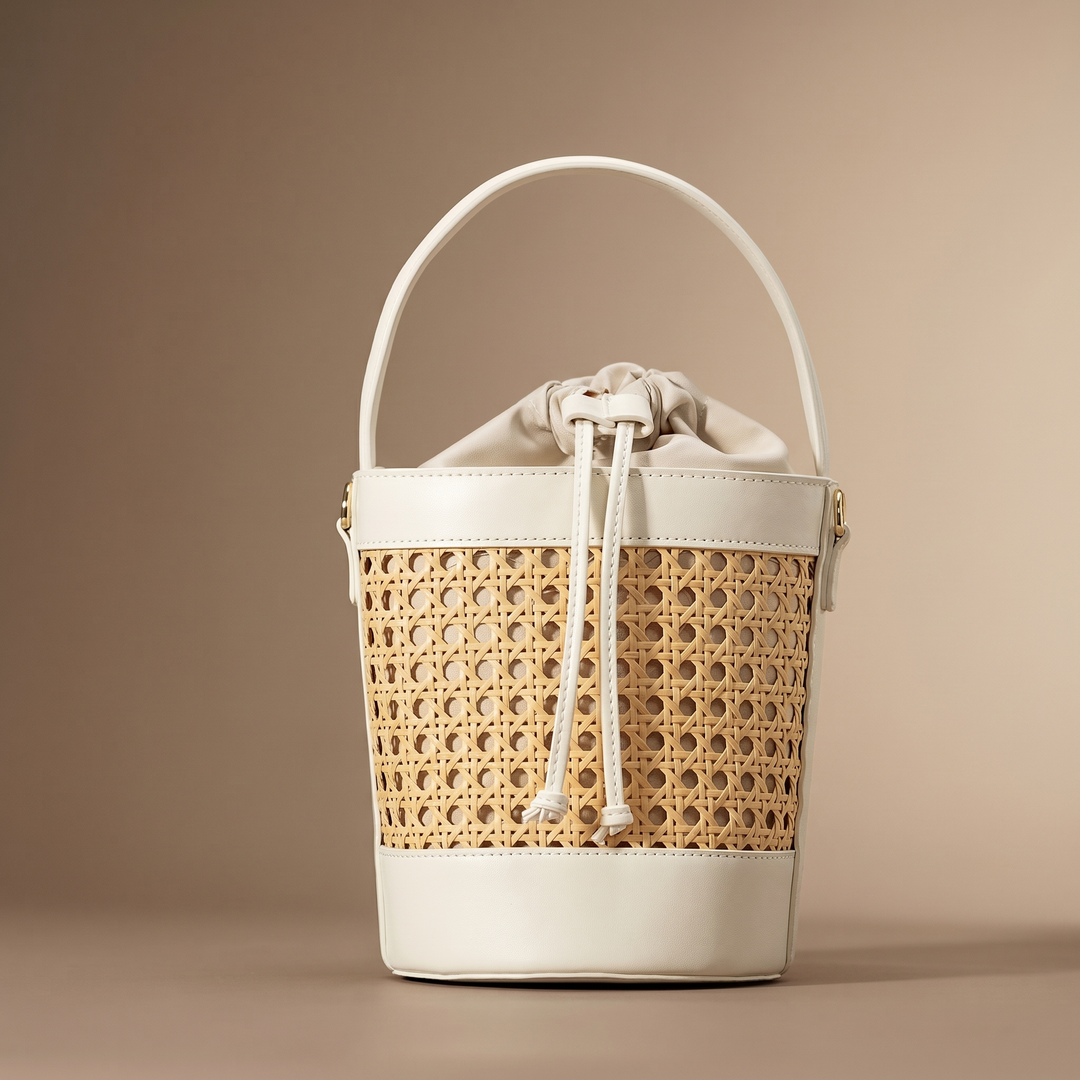 Miranda Woven Bucket Bag