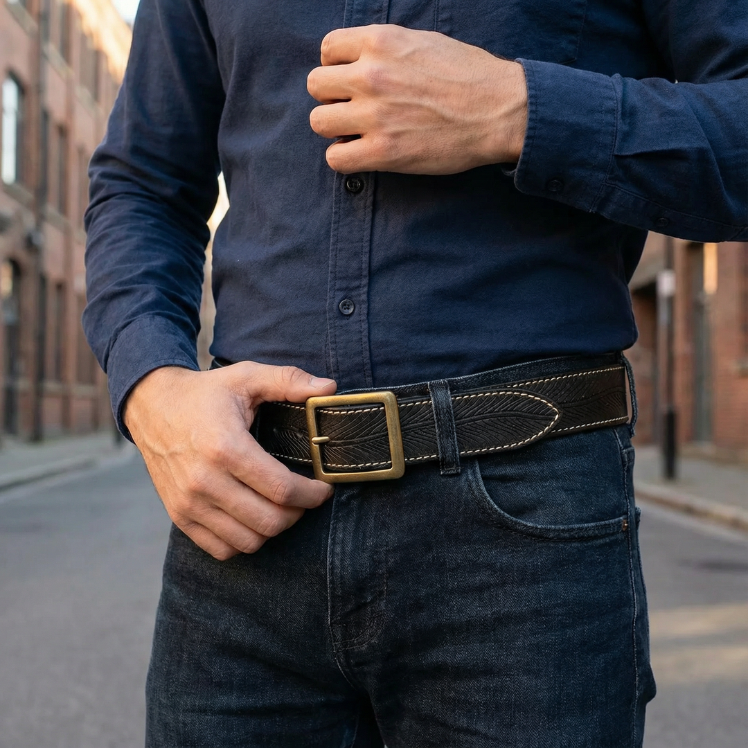 Buckhorn Genuine Leather Belt