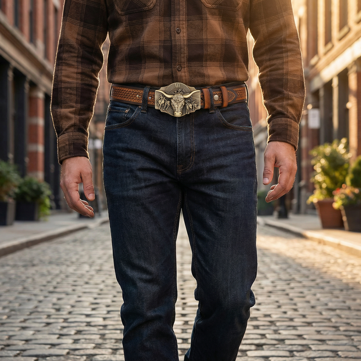 Rancher Cow Head Belt